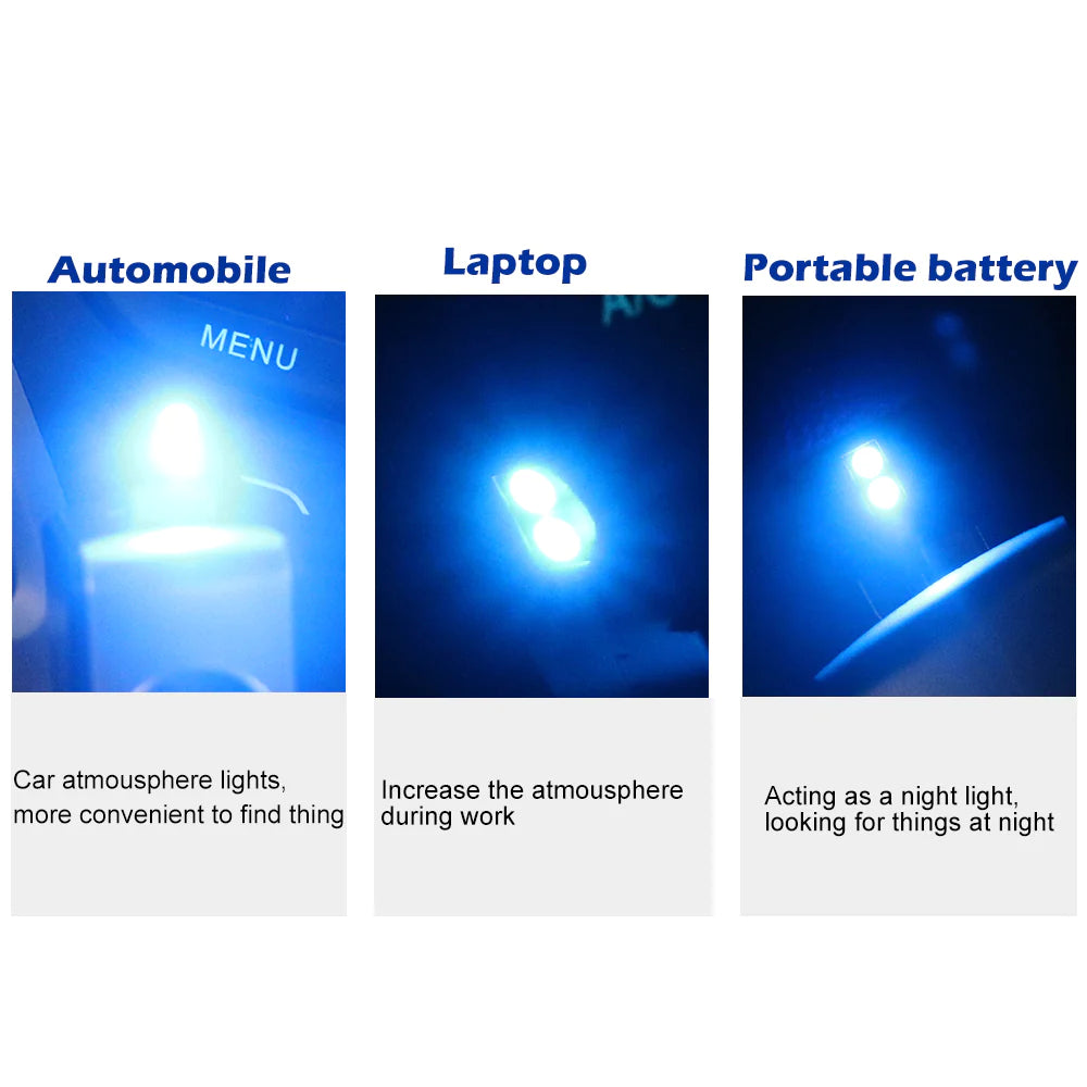 Mini USB LED Car Light Auto Interior Atmosphere Light Emergency Lighting Light PC Auto Colorful Decorative Lamp Car Accessory